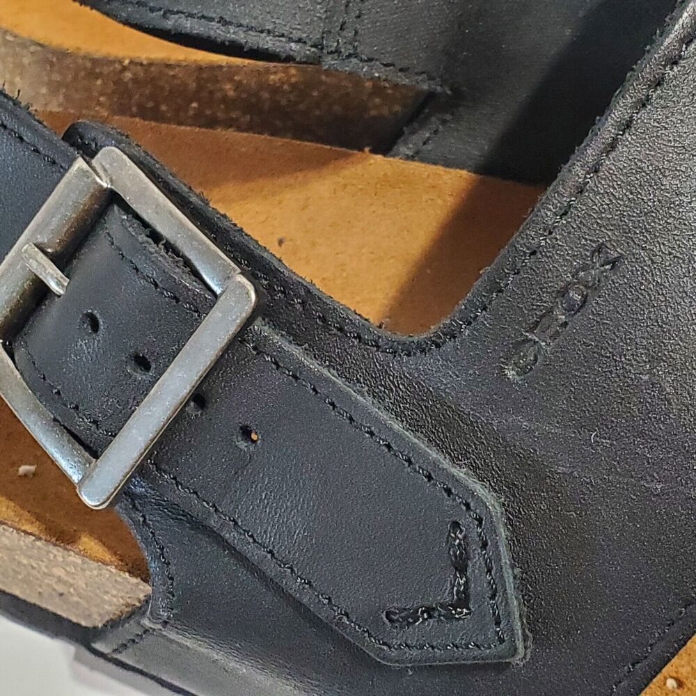 GEOX Mens Size 45/12 Respira 3 Strap Sandals Leather Cork insole Italy LkNw‎ - Picture 5 of 8